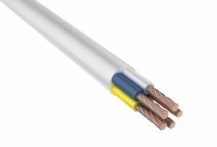 Провод соединительный ПВС 5х1,5 мм² 100 м белый ГОСТ 7399-97