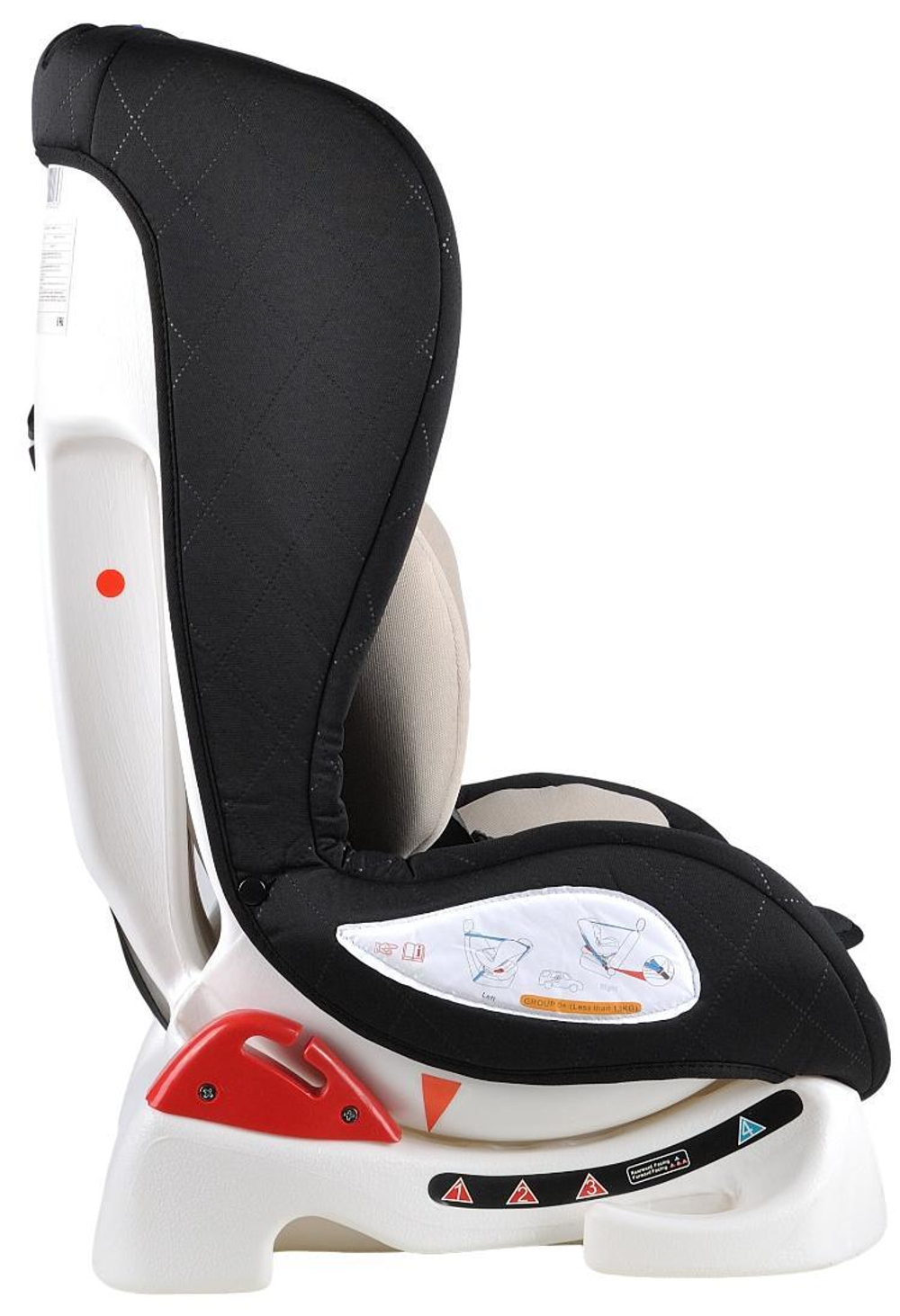 Автокресло детское CS-001 чёрный/светло-коричневый Black/camel YB101A-bc