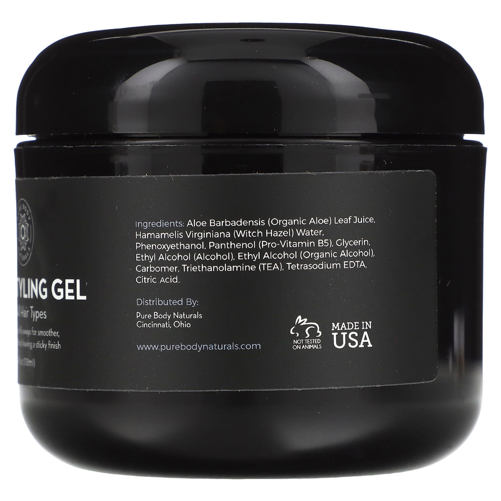 Pure Body Naturals, Гель для укладки волос, 118 мл (4 жидк. унц.)
