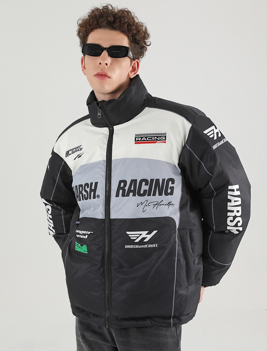 Пуховик HARSHandCRUEL "Racing" Puffer Jacket