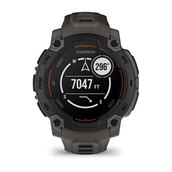 Умные часы Garmin Instinct E 45 mm Black with Charcoal Band (010-02933-00)