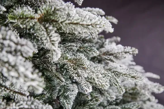 Ель искусственная Стильная заснеженная 230 см., литая хвоя+пвх, Black Box (74004)