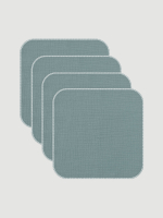 Сет из 4х муслиновых салфеток Mjölk Gray Blue