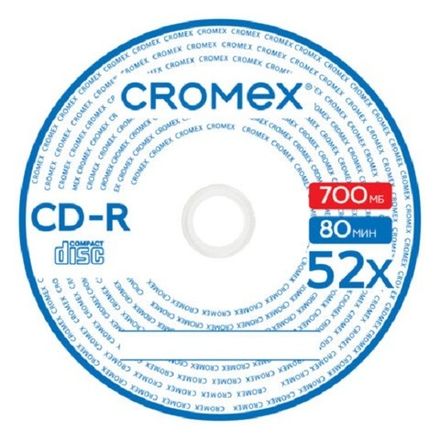 Диск CD-R Cromex 700Mb, 52х, бумажный конверт