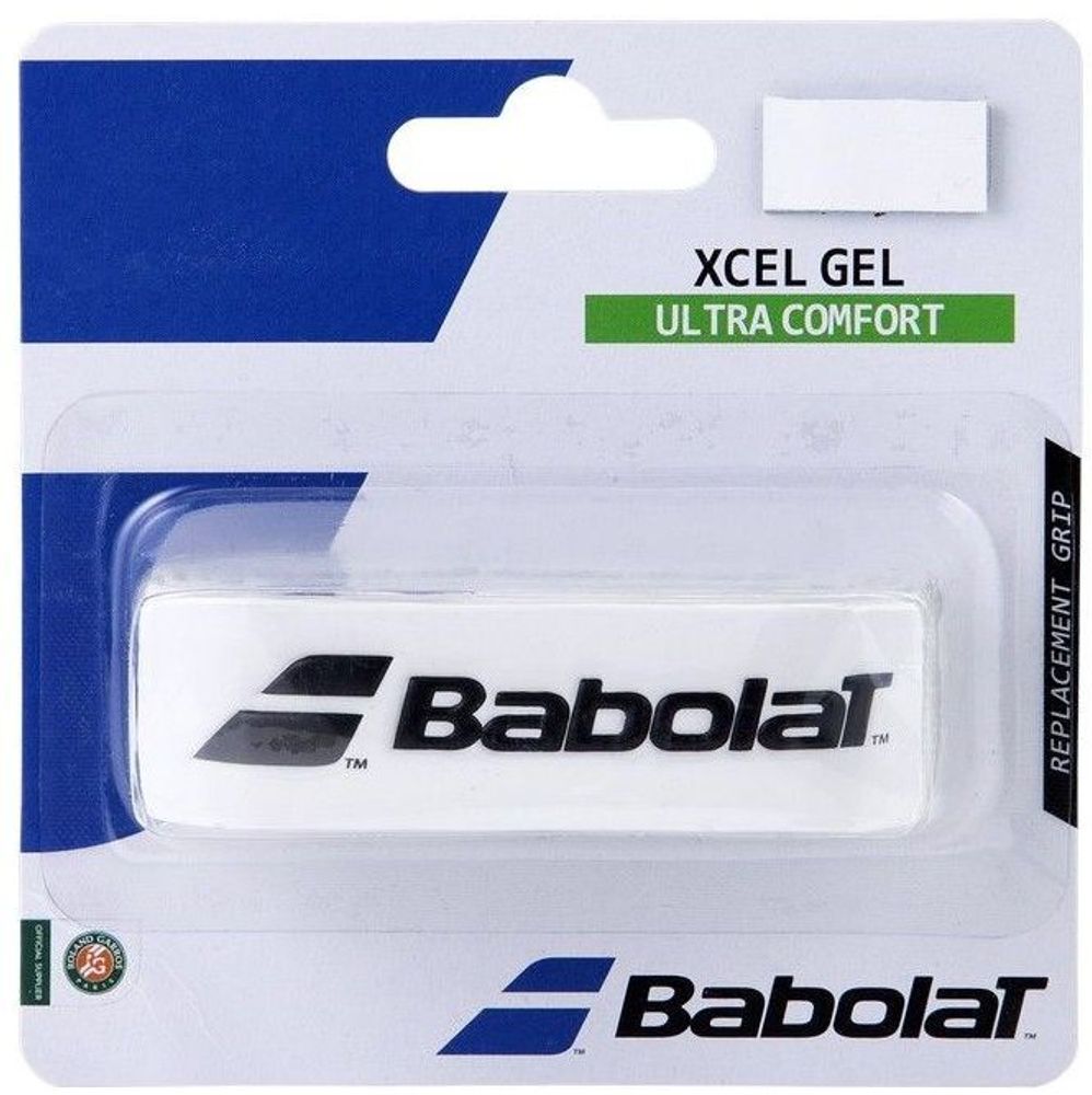 Теннисные намотки базовые Babolat Xcel Gel 1P - white/black