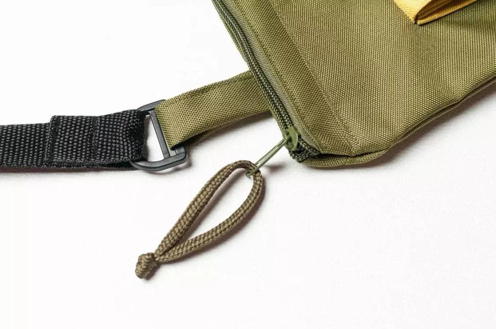 Сумка Klumba Cross-body Комбинация 1 ручной работы M Желто-зеленая