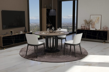 Стол круглый Капри шпон