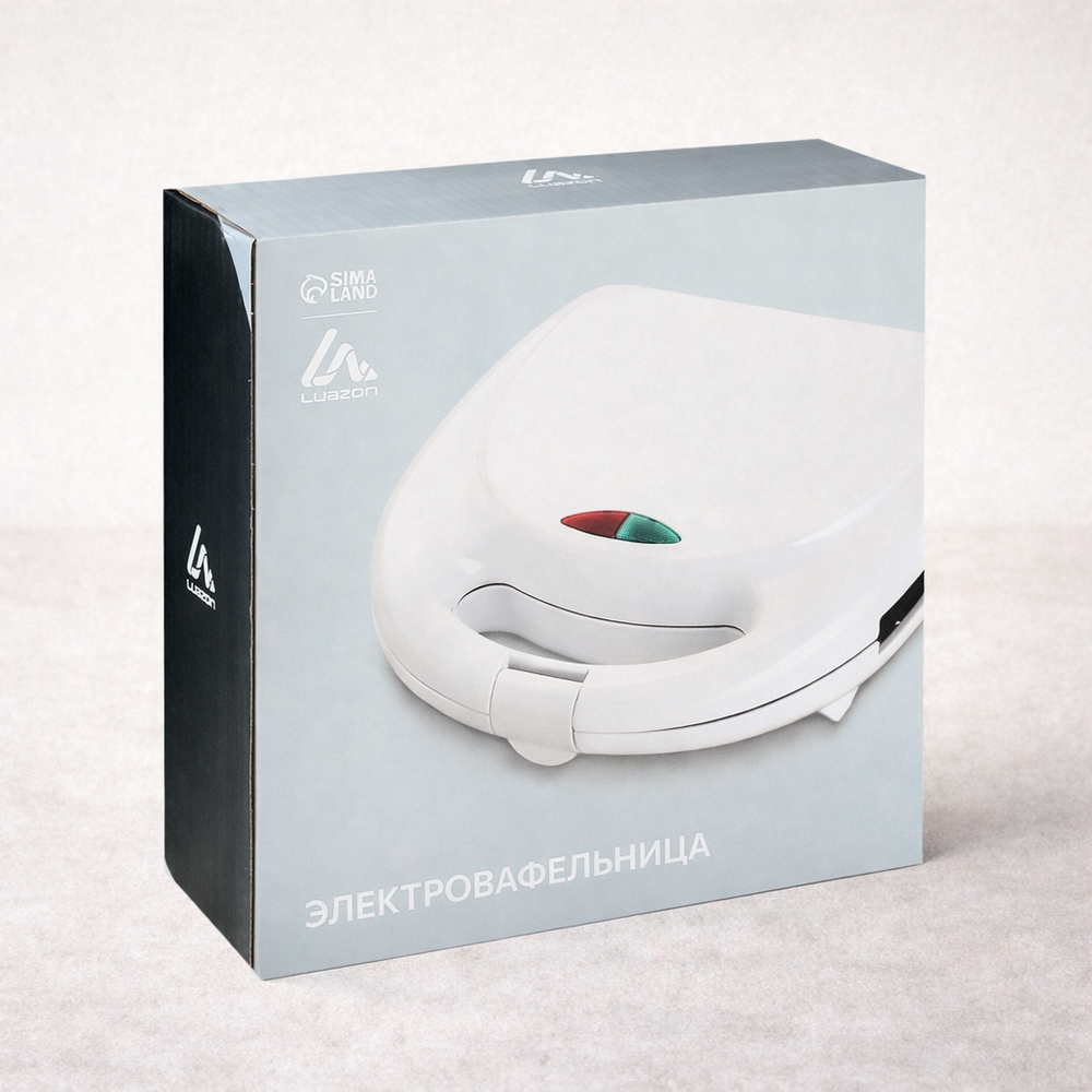 Электровафельница Luazon WV-02, 750 Вт