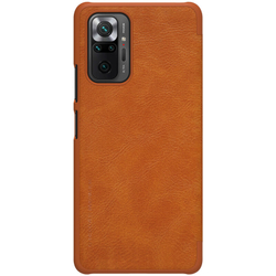 Кожаный чехол-книжка Nillkin Leather Qin для Xiaomi Redmi Note 10 Pro