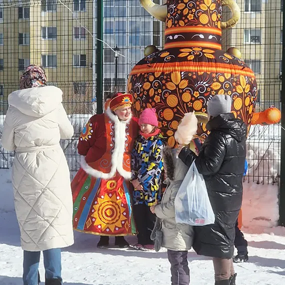 Надувной Самовар с чайником