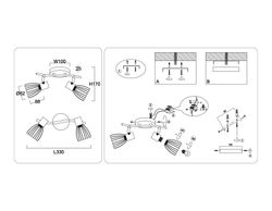 Ambrella Настенно-потолочный спот в стиле лофт Loft TR8660