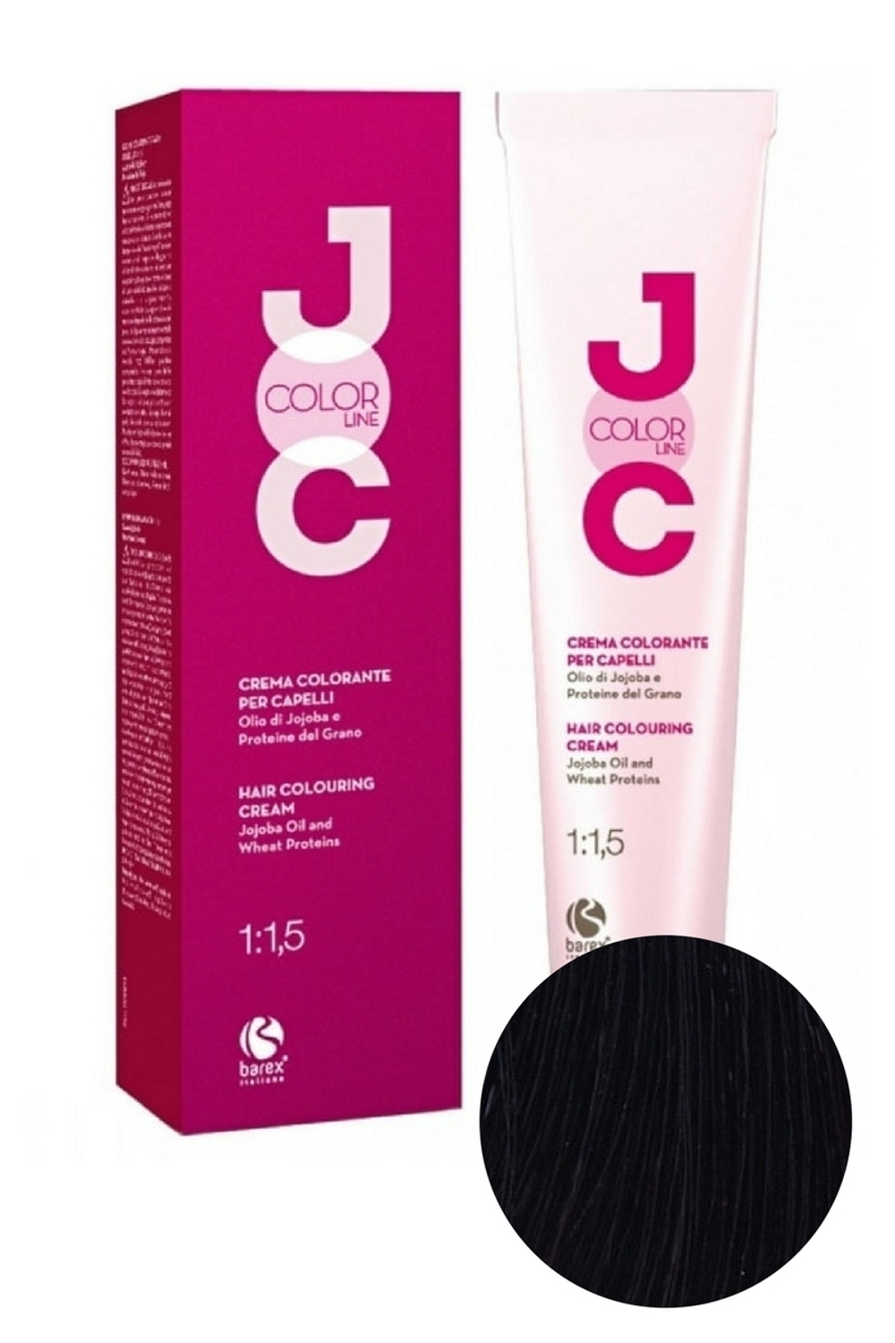 Крем-краска для волос 2.70 Черно-фиолетовый интенсивный JOC COLOR, Barex, 100 мл