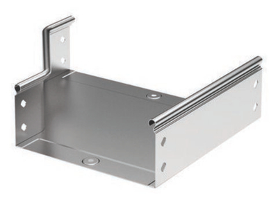 Переходник RRS левосторонний 600/300 H50 в комплекте с крепежнымиэлементами и соединительными пластинами, необходимыми для монтажа, цинк-ламельный