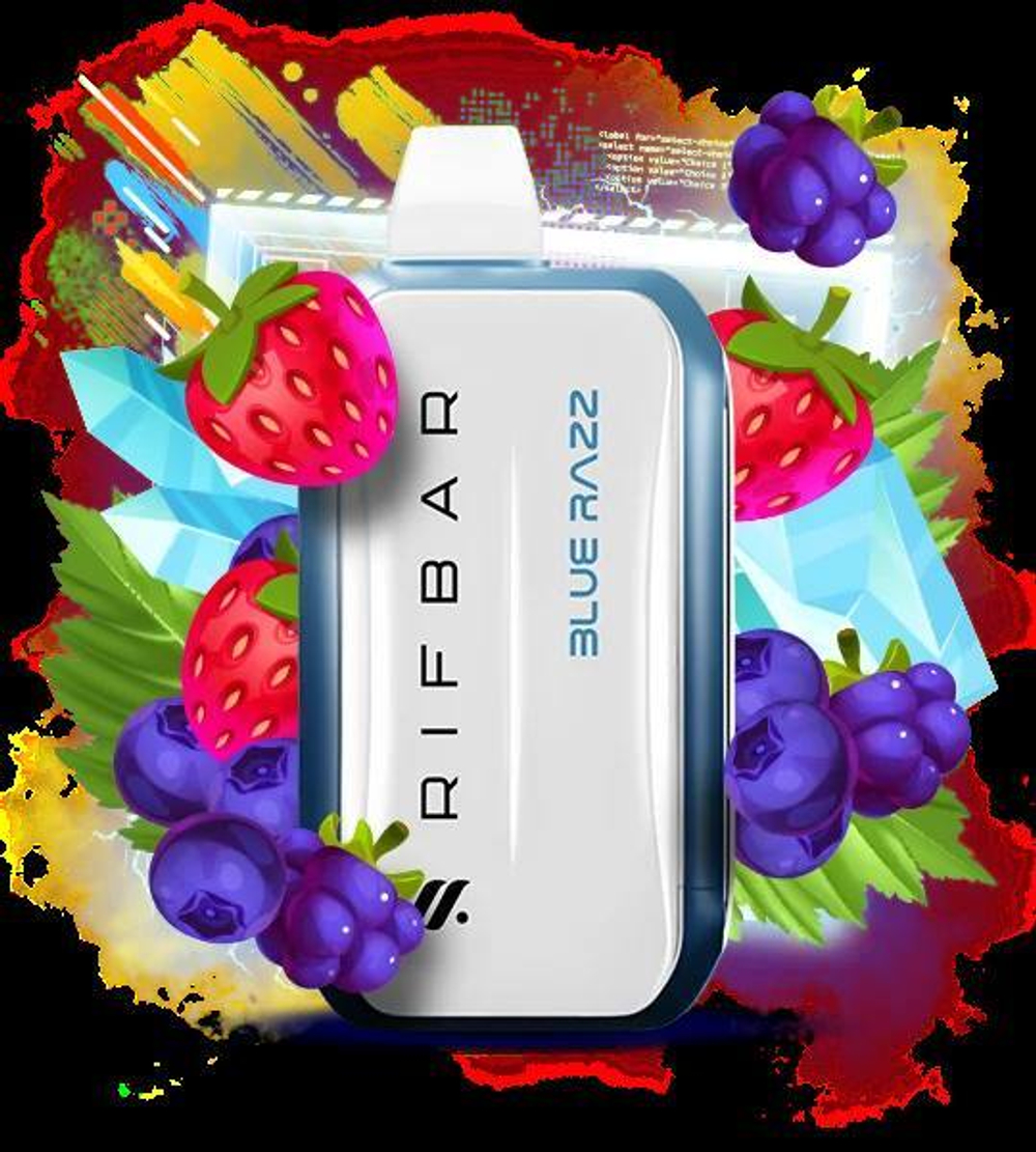 RIFBAR TURBO X 25000 - Blue Razz (5% nic)