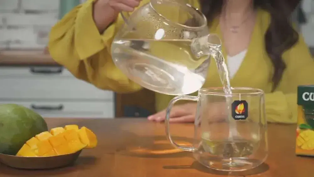 Чай в пирамидках зелёный Curtis Delicate Mango, 20 шт