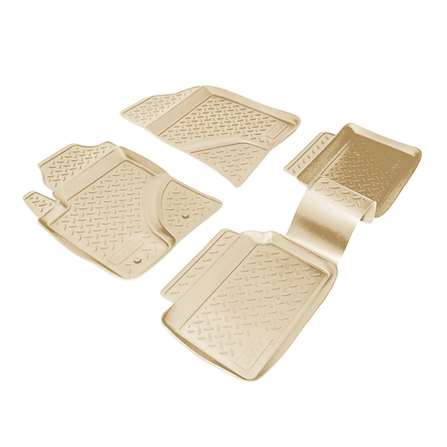 Ковры в салон Norplast/Unidec для Toyota Avensis в кузове T25 (2003-2009), Бежевый, арт.NPL-Po-88-03-B