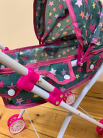 9718-1/М/Коляска прогулочная для кукол (металлическая, складная), в/п 30*64 см/IY19072024/12