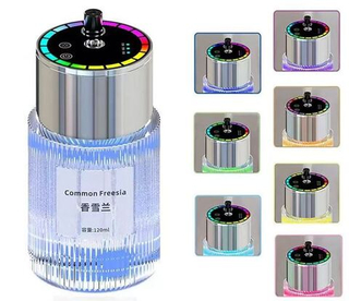 Ароматизатор-игрушка -подстаканник- Бочонок Автоматический, RGB -(жидк)- YC-149AWT Белый чай Арден