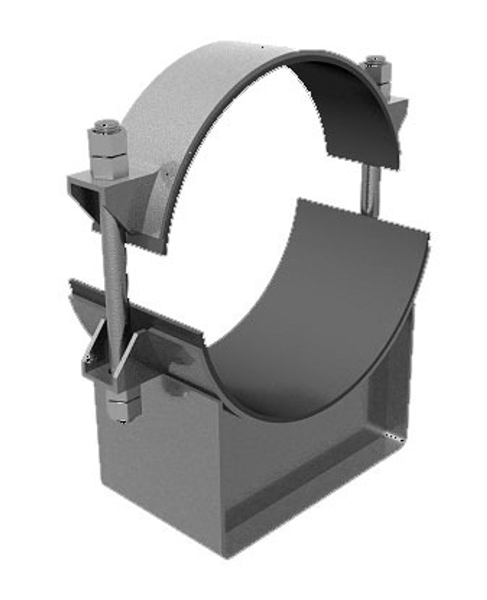 Опора подвижная хомутовая ОПХ1-100.25 ГОСТ 14911-82 (ОСТ 36 94-83)