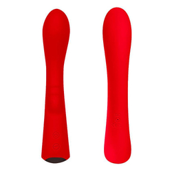 Красный вибромассажер 6  Silicone G-Spot Fun - 19,1 см.