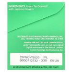 Twinings, Зеленый чай, жасмин, 20 чайных пакетиков, 40 г (1,41 унции)