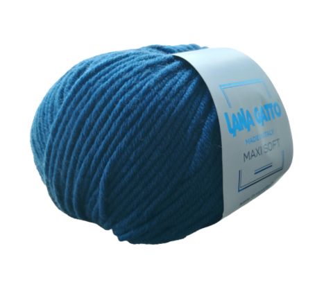Пряжа Lana Gatto Maxi Soft 8957 петроль