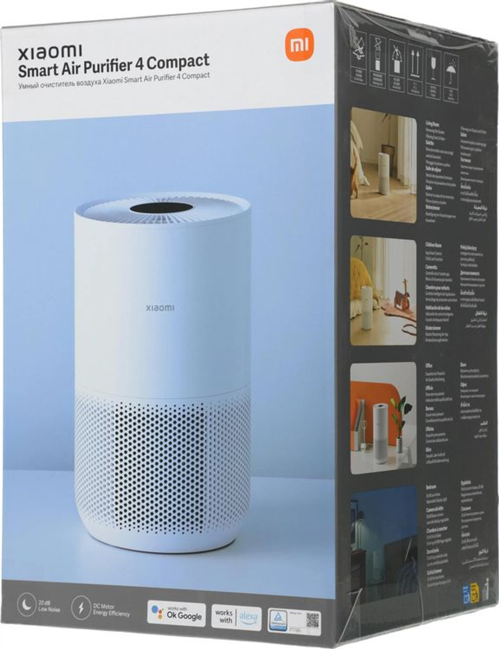 Воздухоочиститель Xiaomi Smart Air Purifier 4 Compact,  до 27м2,  белый
