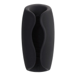 Черно-белый перезаряжаемый мастурбатор 14,7см Erotist Toys Hailstorm