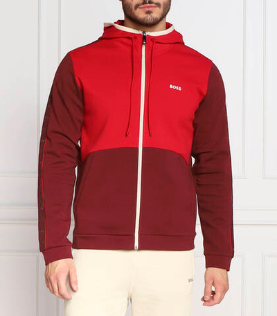 Худи saggy 1 BOSS GREEN - бордовый(50477042)