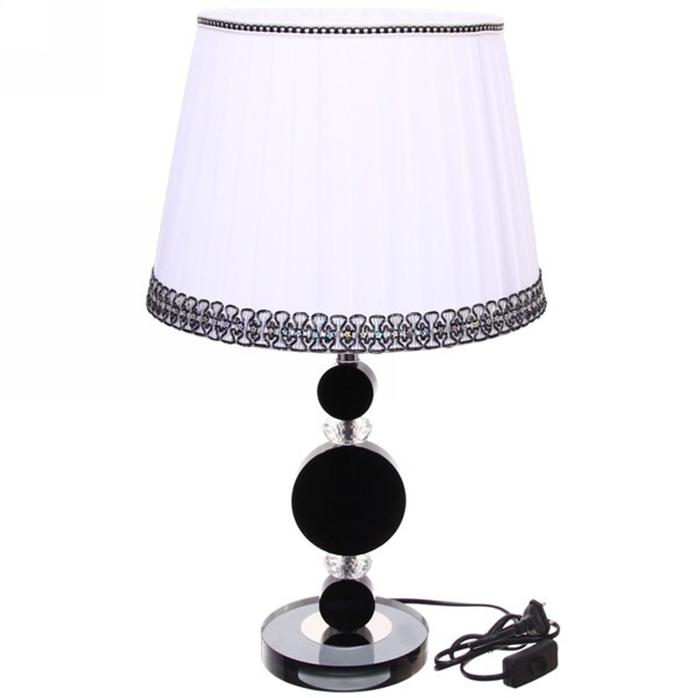 Настольная лампа 1*40Вт «Алекса» 10-T623 жемчужно-черный