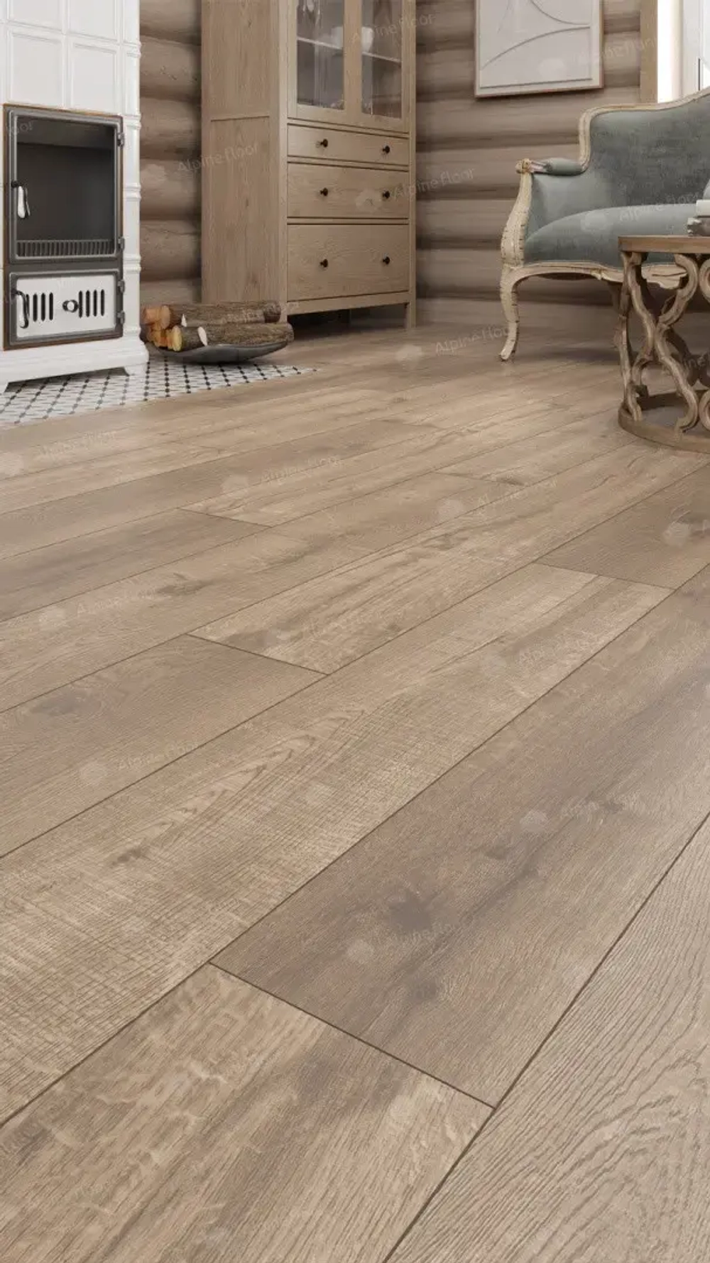 SPC ламинат Alpine Floor Дуб натуральный