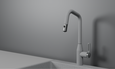 Granula GR-8171, БАЗАЛЬТ, СМЕСИТЕЛЬ КУХОННЫЙ С ВЫДВИЖНЫМ ИЗЛИВОМ