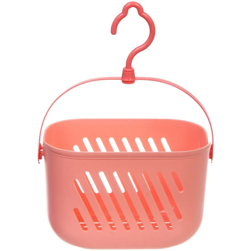 Корзинка для хранения подвесная «ЛЕНАРО», цвет кораловый, 23*13*14см, нагрузка 2кг (пакет)