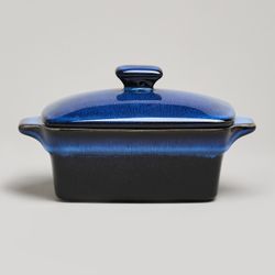 ФОРМА ДЛЯ ЗАПЕКАНИЯ С КРЫШКОЙ / МАСЛЕНКА REACTIVE BLUE 16,5*10*5/9 СМ 250 МЛ