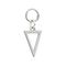 Треугольник - подвеска на серьги из серебра 925 пробы, вид 2