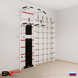 Шведская стенка Sv Sport 5050 (Турник стандарт/Брусья/Скамья/Канатный лаз)