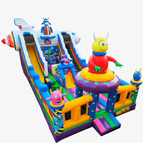 Коммерческий батут "Космические зверята" 12*6*6 м