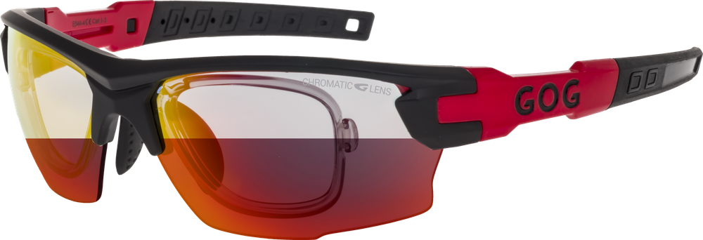 Спортивные очки GOG Steno C / Matt Black-Red / Photochromic Red Lens