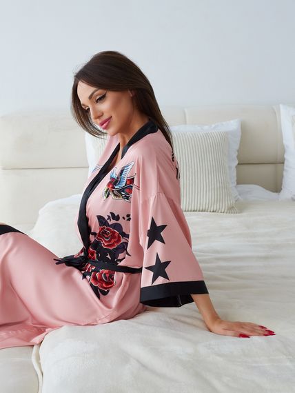 Халат женский шелковый FOREVER