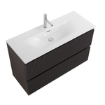 Тумба с раковиной подвесная BelBagno UNO-MINI-900-2C-SO-GSO Темно-Серый матовый, раковина белая BB-8099-3-90