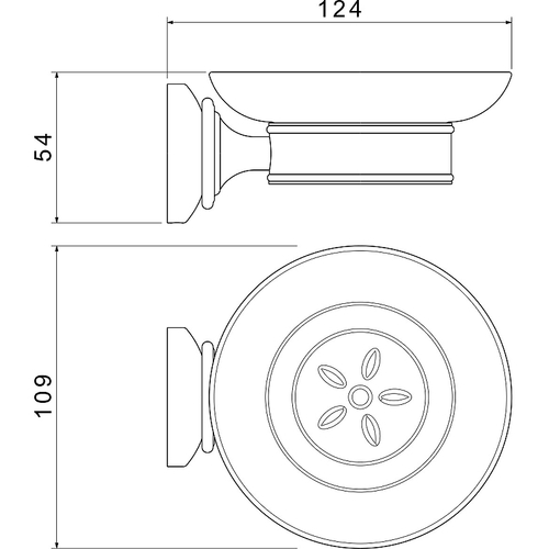 Мыльница Aquatek Классик AQ4503MB Черная матовая