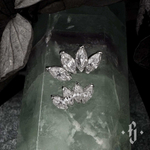 Кластер "Quadruple Marquise" - Белое золото - White CZ