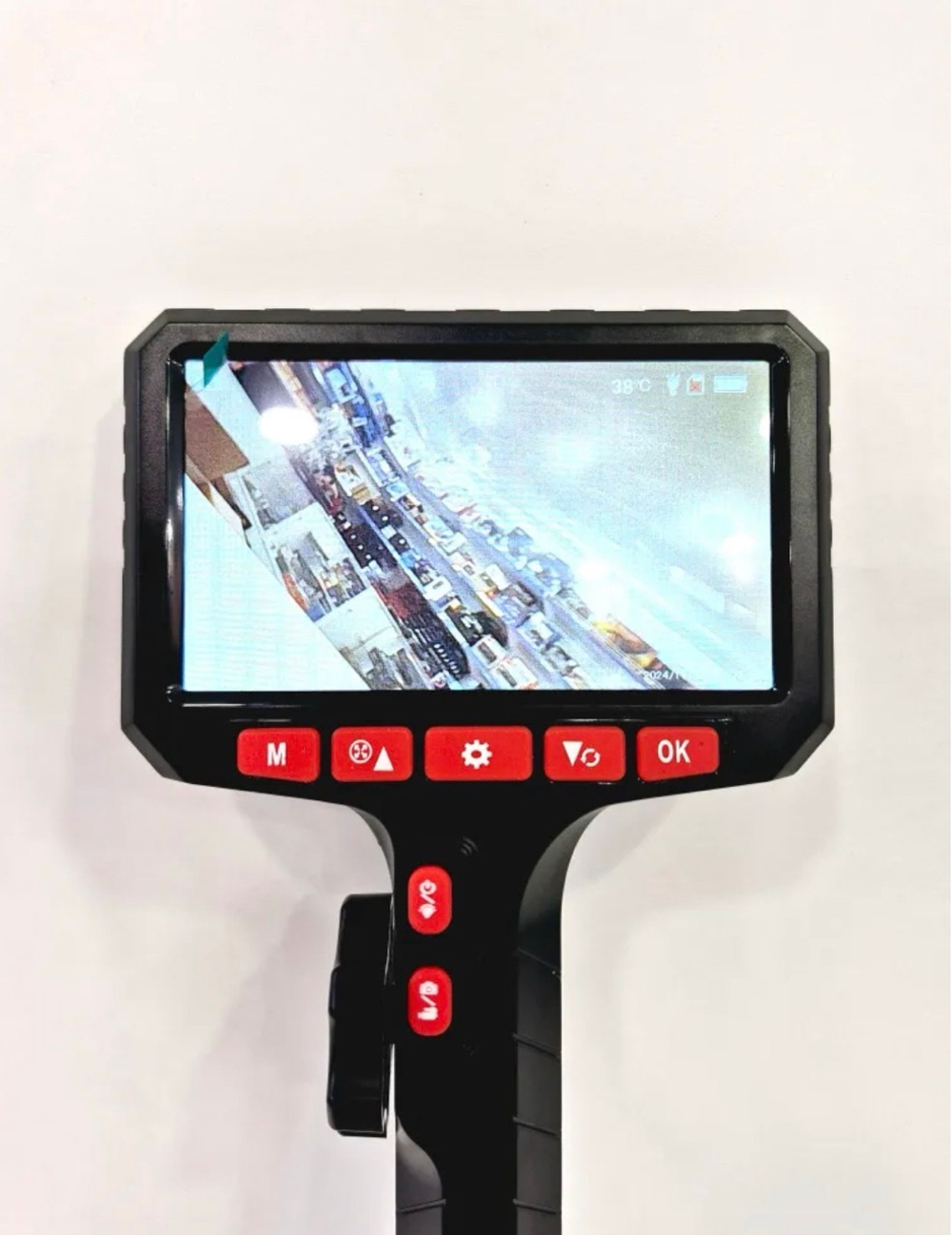 J500 / 2 Эндоскоп поворотный J500 (5 дюймов, 6мм линза, 1 метр, твёрдый кабель, 2АЧ