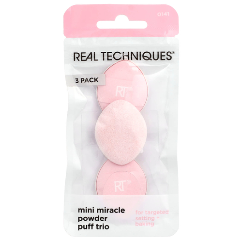 Real Techniques, Multi Miracle, пудра-пуховка, трио, 3 шт.