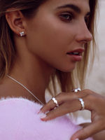 Серьги-пусеты «Клевер»