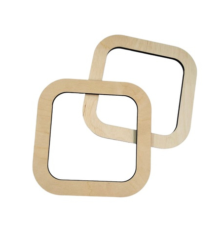 Ручки для сумки «Квадрат», 1 пара, без покрытия