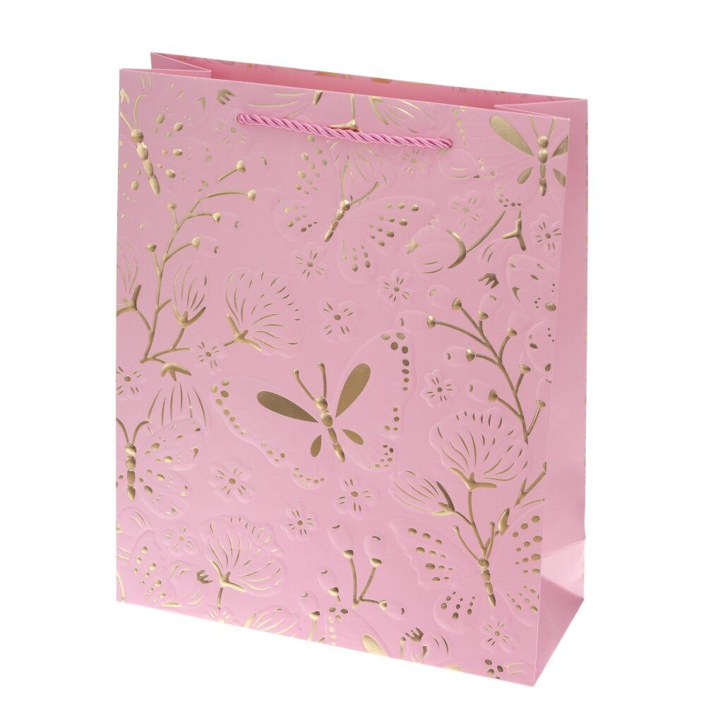 GAEM Пакет подарочный (бумага 210г/м2, блок микс 12шт), L26 W10 H32 см, 4в.