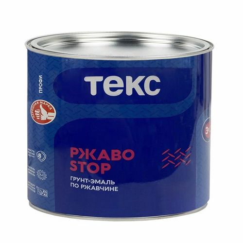 Грунт-эмаль по ржавчине 3 в 1 РжавоStop Профи ТЕКС зеленая глянцевая 2 кг