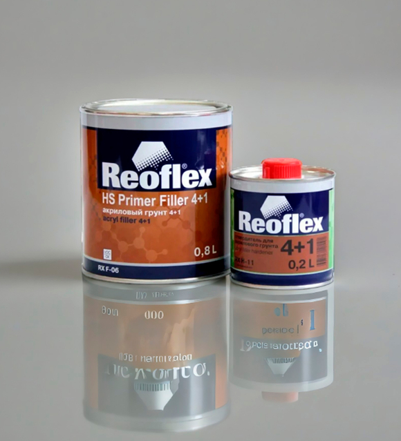 REOFLEX Грунт Акриловый 2K 4+1 0,8 л + Отвердитель 0,2л
