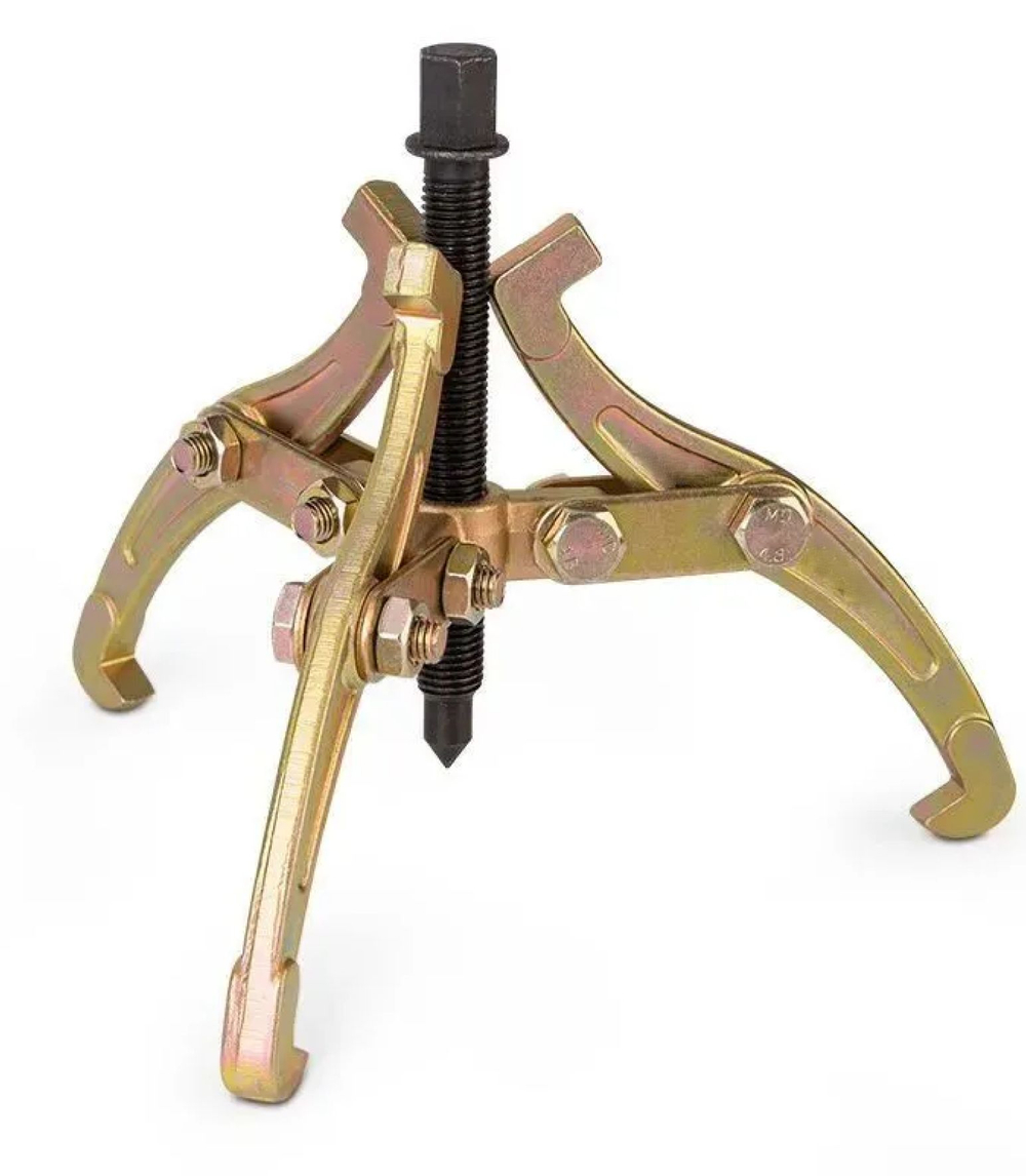 Съемник подшипников универсальный 2-3 х лапый шарнирный 8", 200 мм. двухсторонний для шкивов, шестерен, ступиц